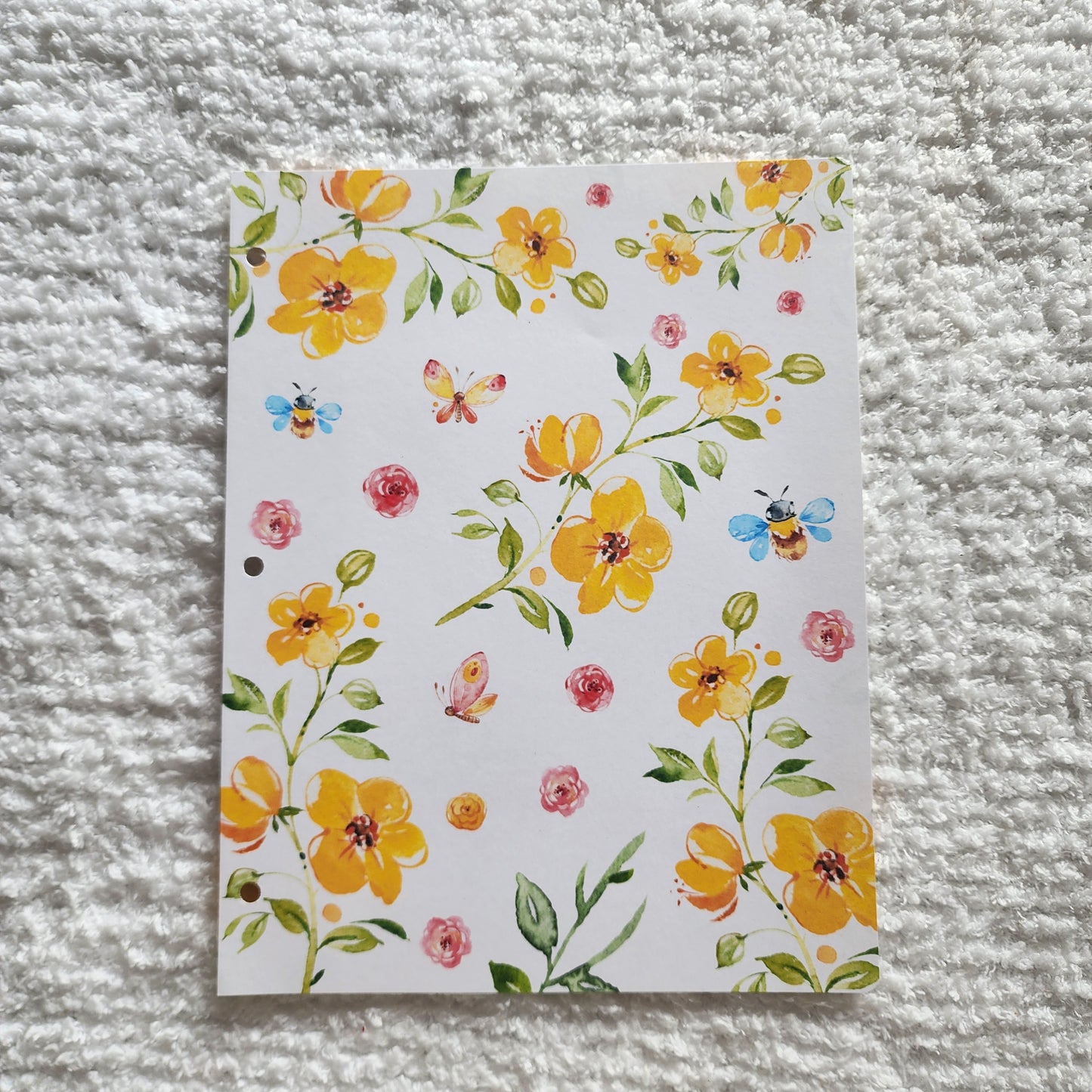 Yellow Flower Scrapbook Page