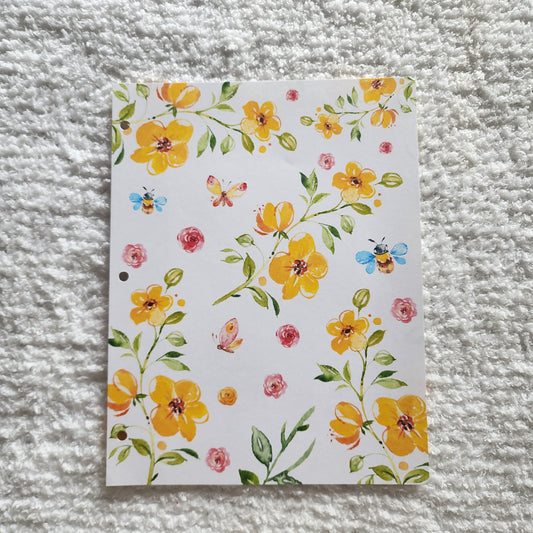 Yellow Flower Scrapbook Page
