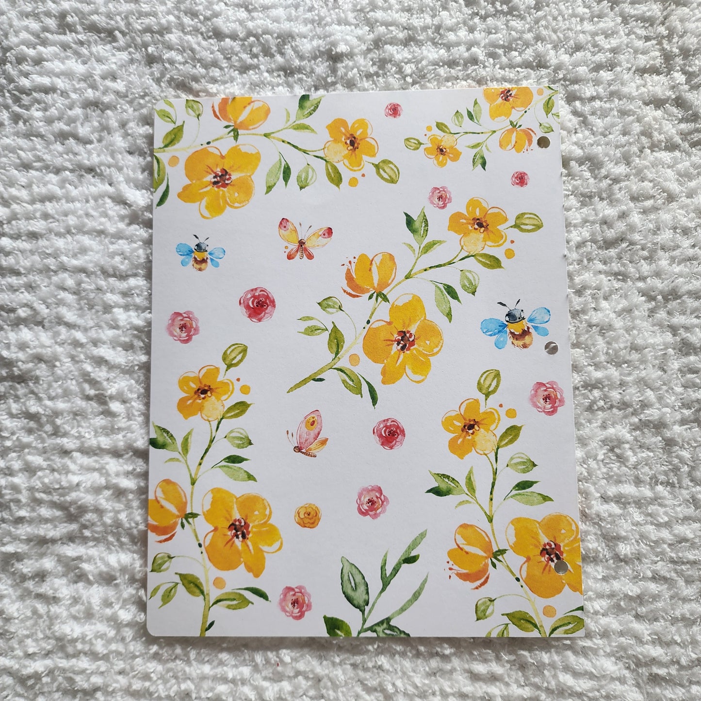 Yellow Flower Scrapbook Page