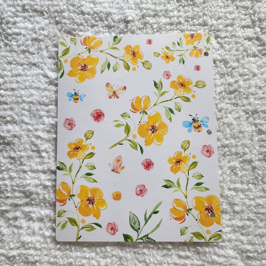 Yellow Flower Scrapbook Page