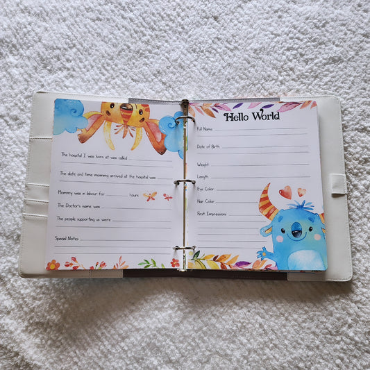 DIGITAL Monster Baby Memory Book