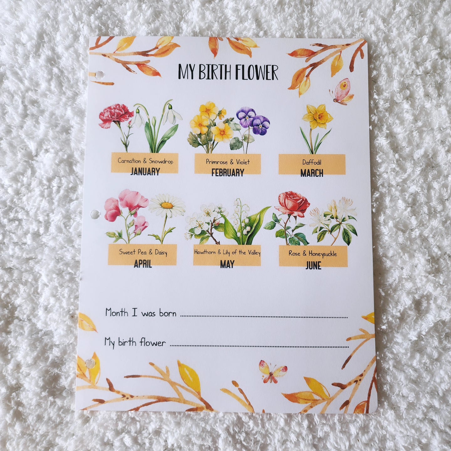 Birth Flower Add-on