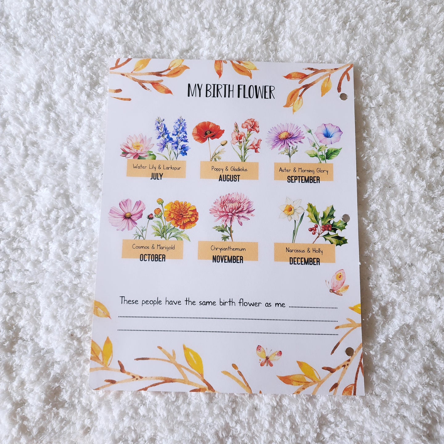 Birth Flower Add-on